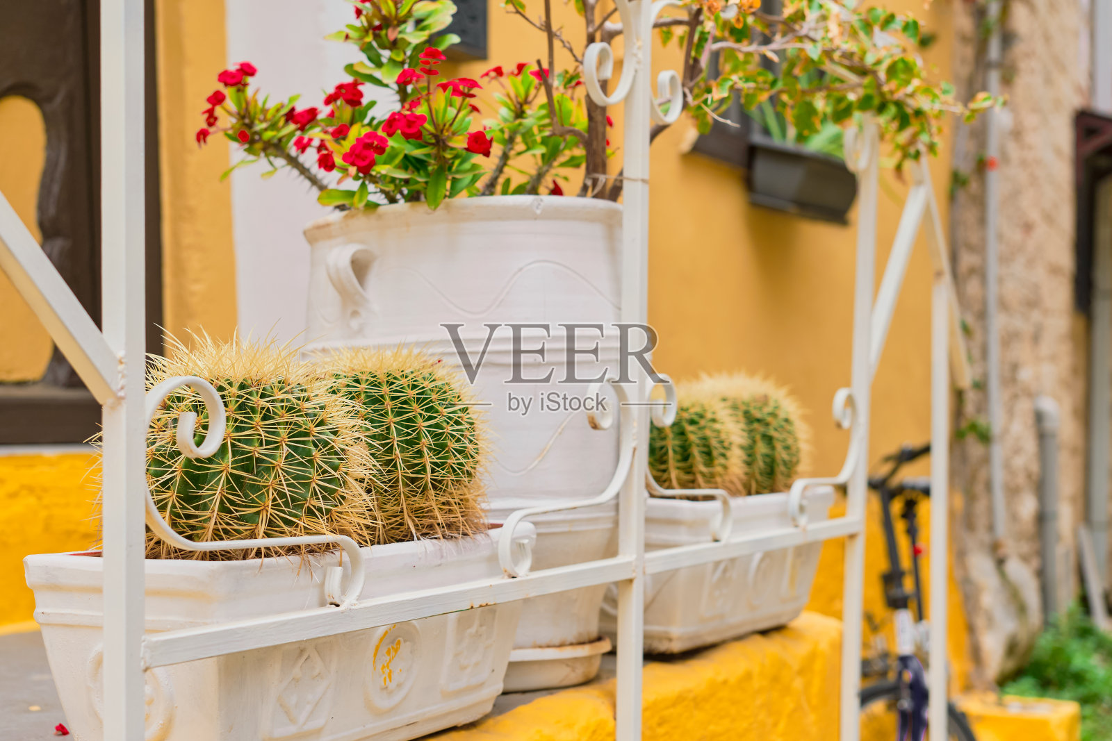 中世纪城市罗德岛的街道，希腊多德卡尼斯群岛的热门景点之旅。照片摄影图片