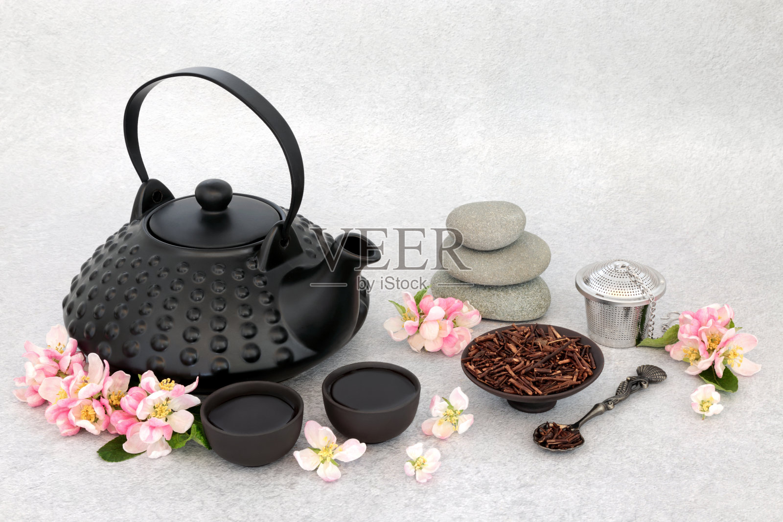 日本的沉思、平衡和健康茶道照片摄影图片