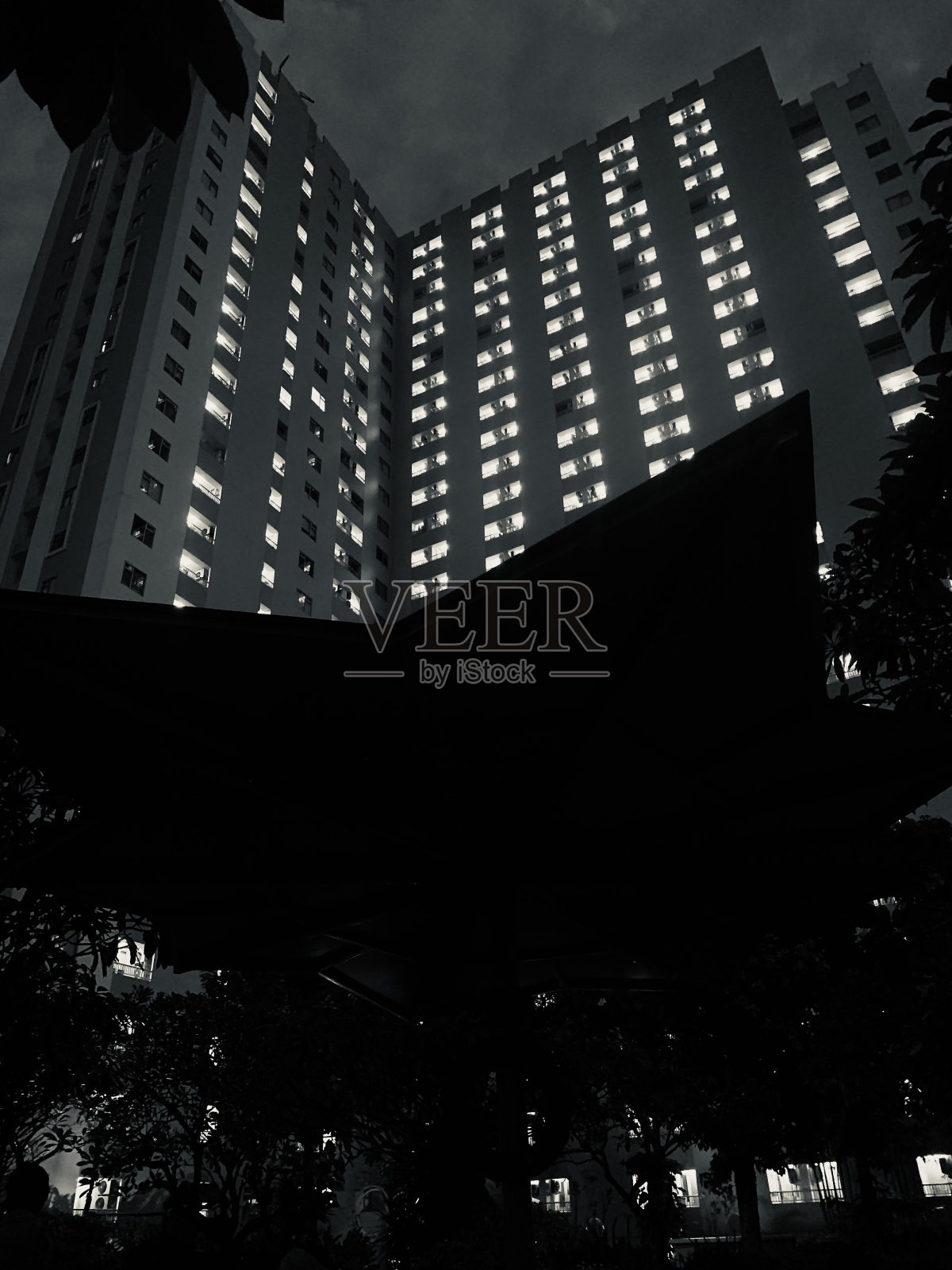 90年代的单色建筑照片摄影图片