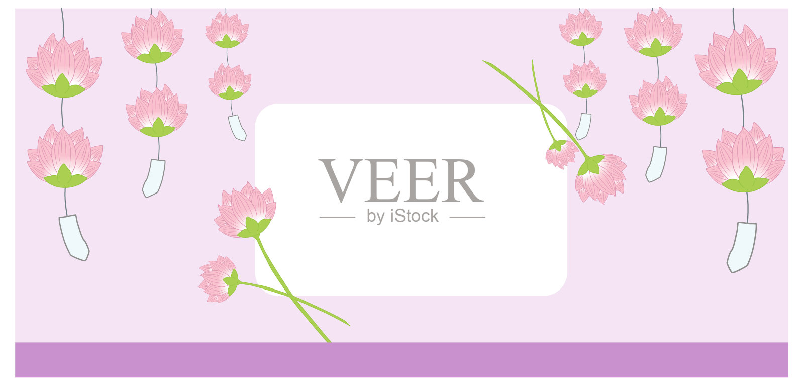 佛莲海报插画图片素材