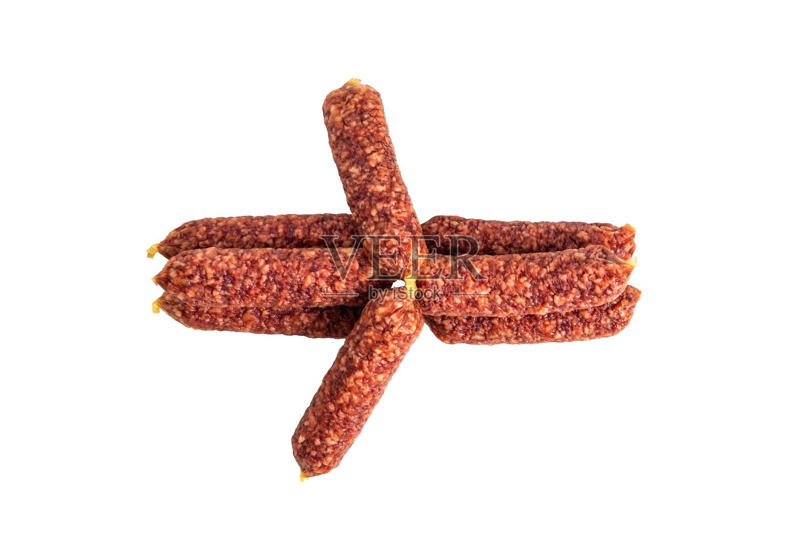 迷你啤酒香肠。迷你烟熏香肠照片摄影图片