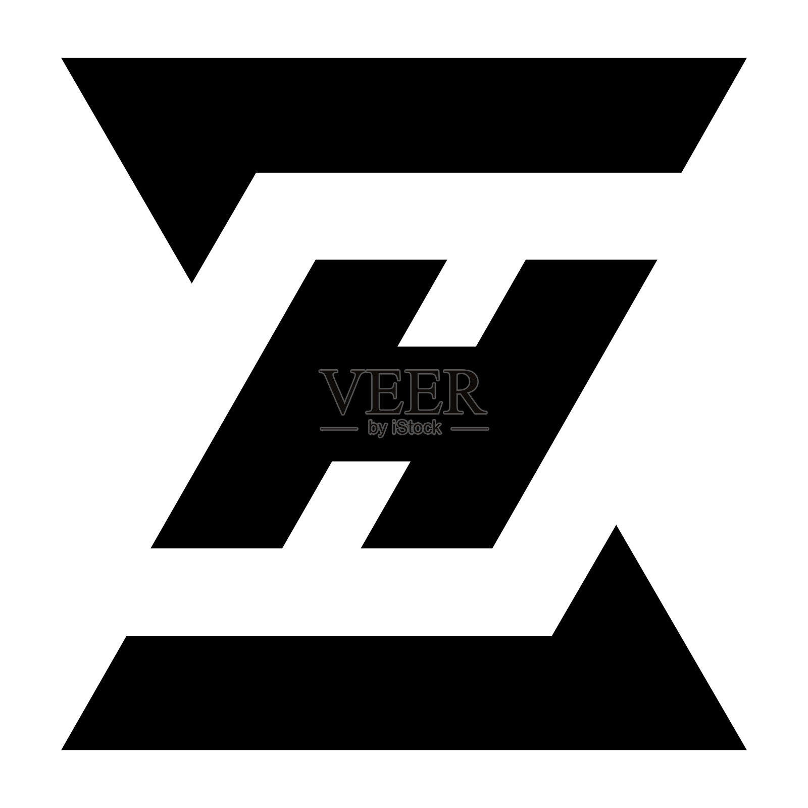 专业创新首字母SH标识和HS标识。字母SH或HS最小优雅的字母组合。优质商业艺术字母符号和标志插画图片素材