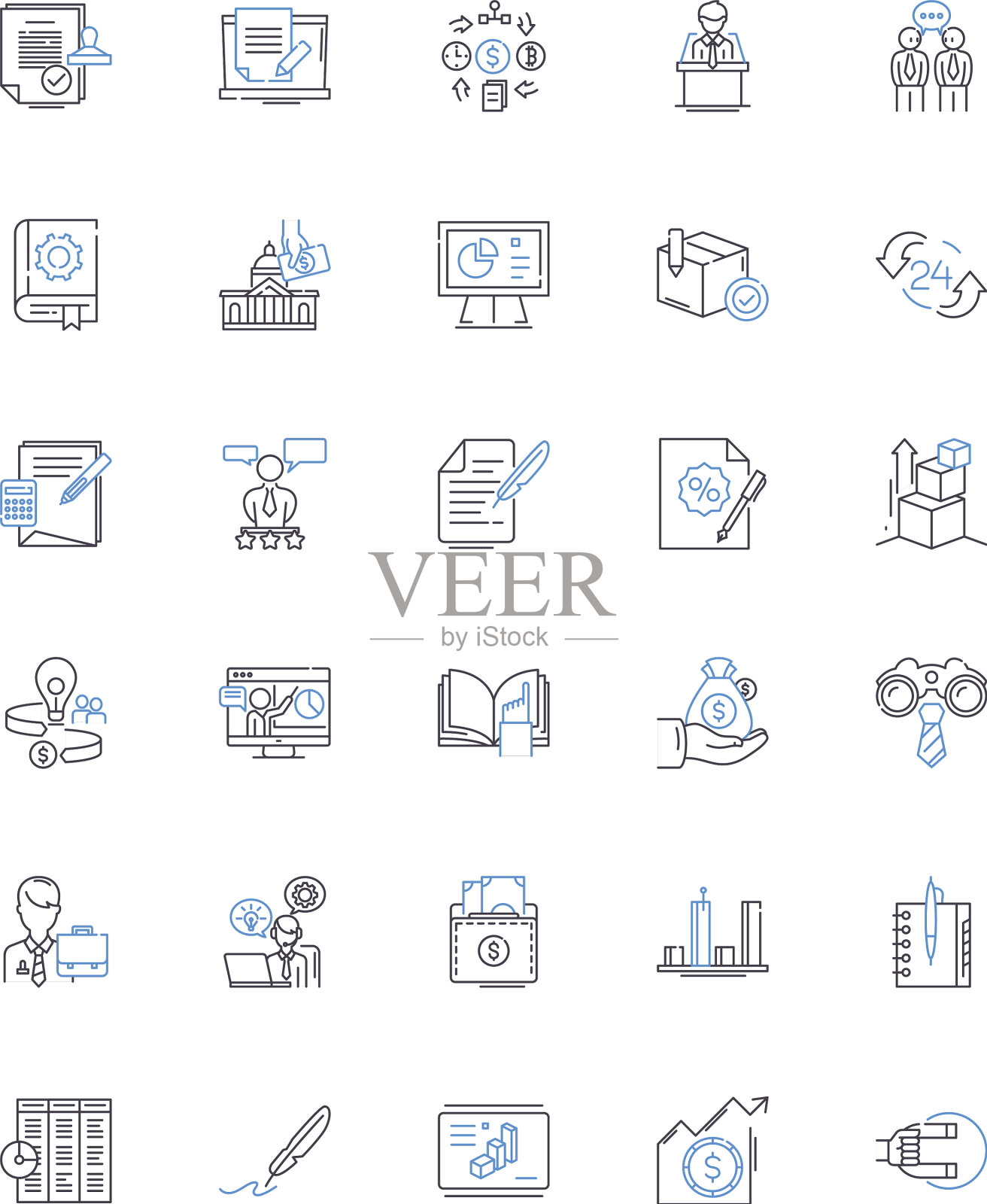 共同基金行图标集合投资图标素材