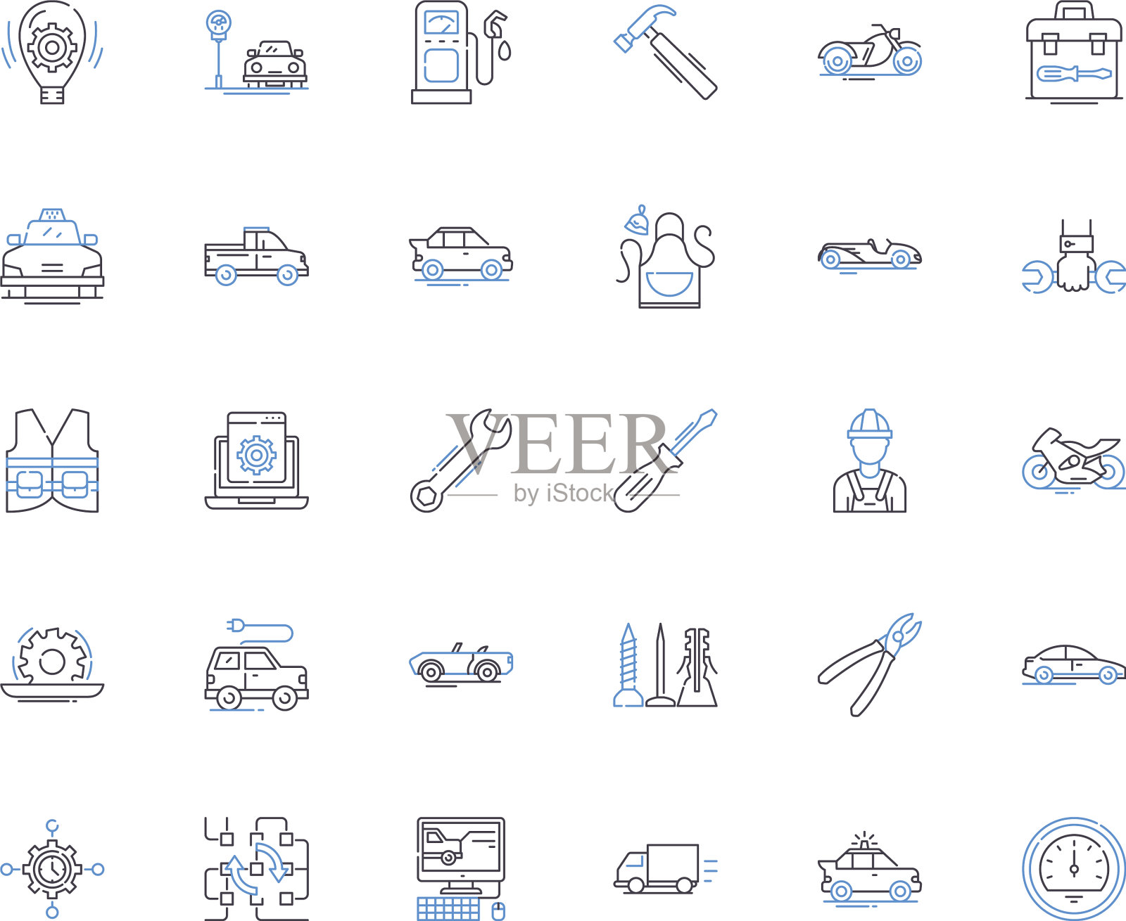 营销支持线图标收集图标素材