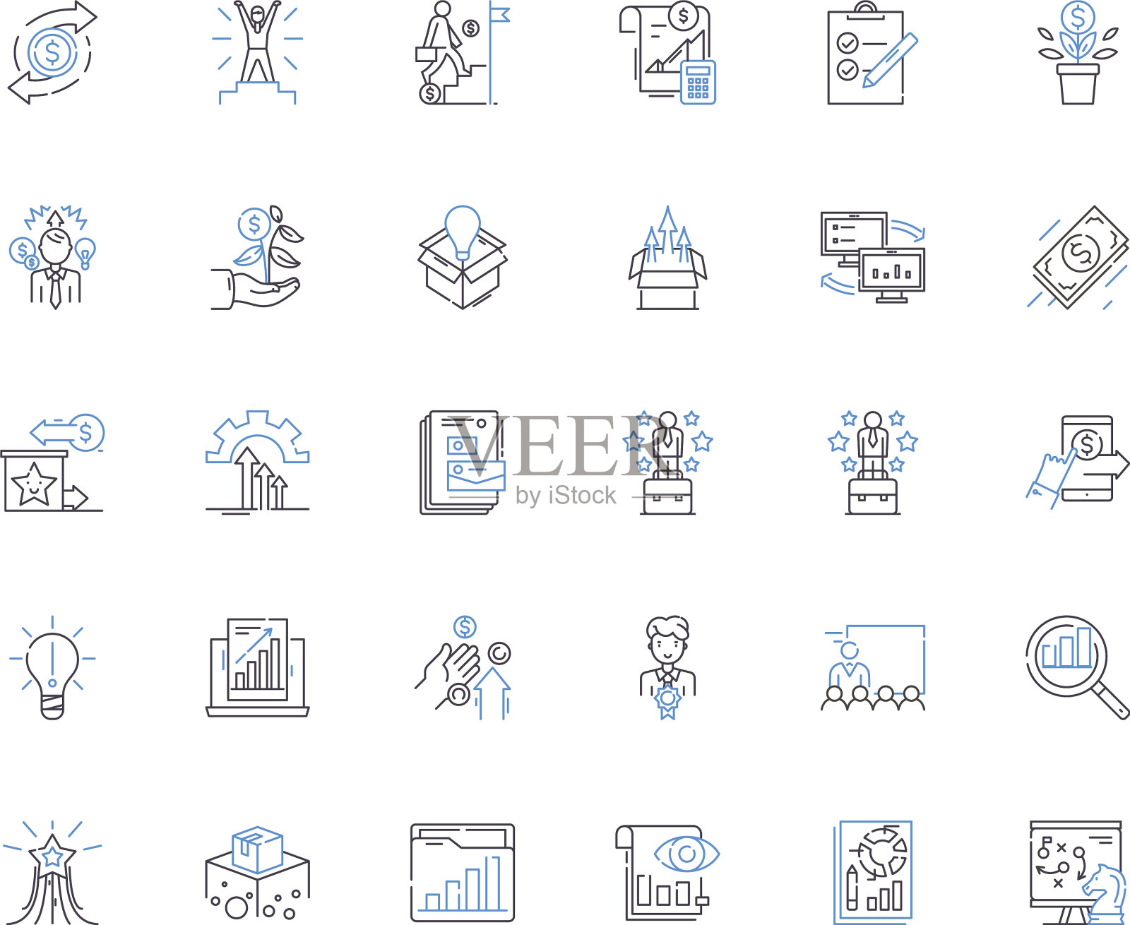 熟练掌握线条图标的收集图标素材