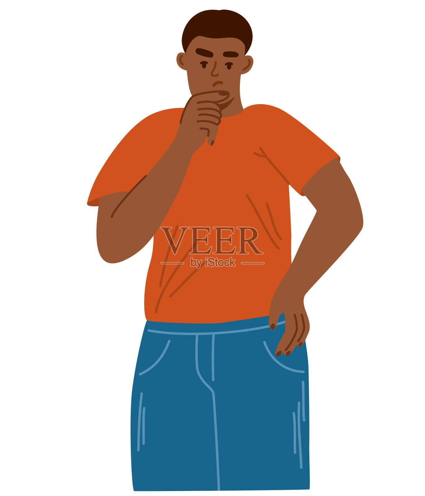 0420年_man_think插画图片素材