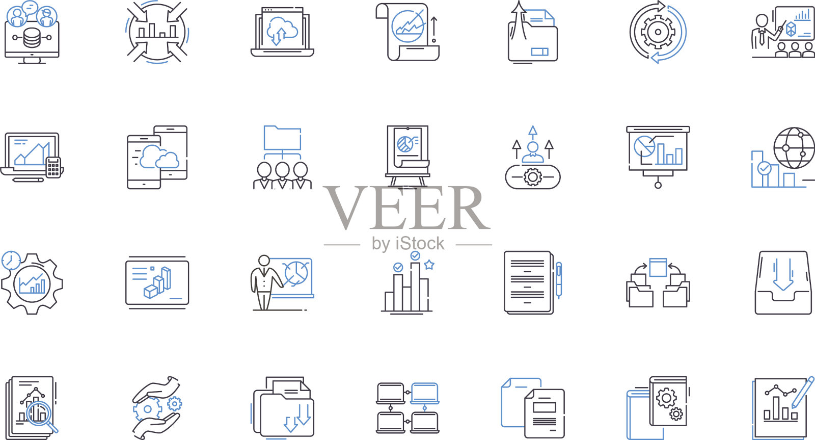 细节线图标收集的复杂性图标素材