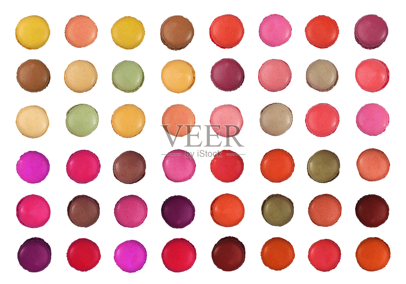 采购产品马卡龙蛋糕，马卡龙饼干，杏仁蛋白霜，甜马卡龙，彩色法国甜点照片摄影图片