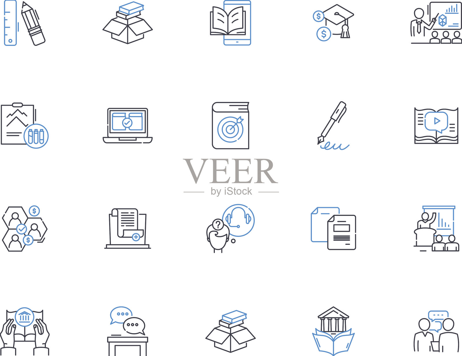 培育企业线路图标收藏图标素材