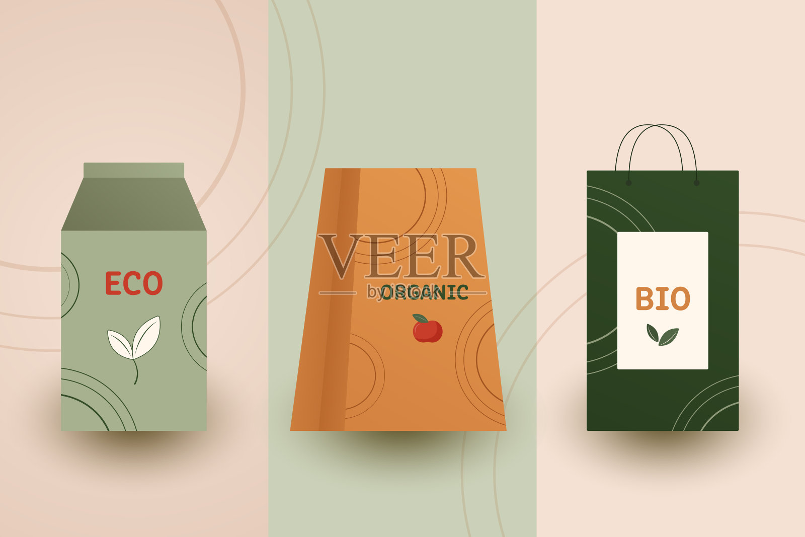 生态包插画图片素材