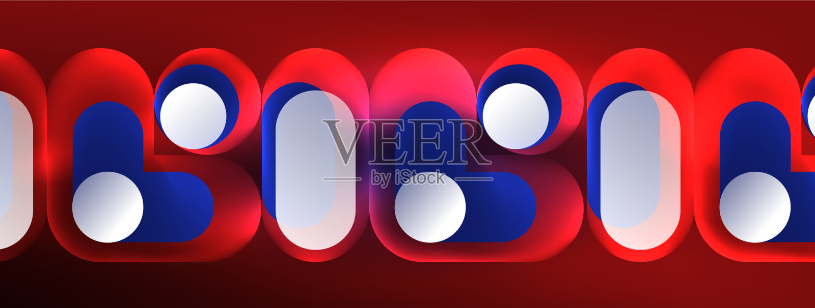 发光的圆形抽象背景模板插画图片素材