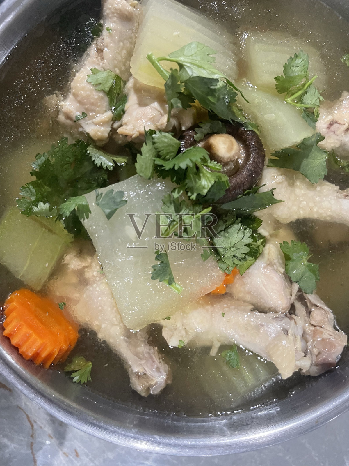 鸡汤照片摄影图片