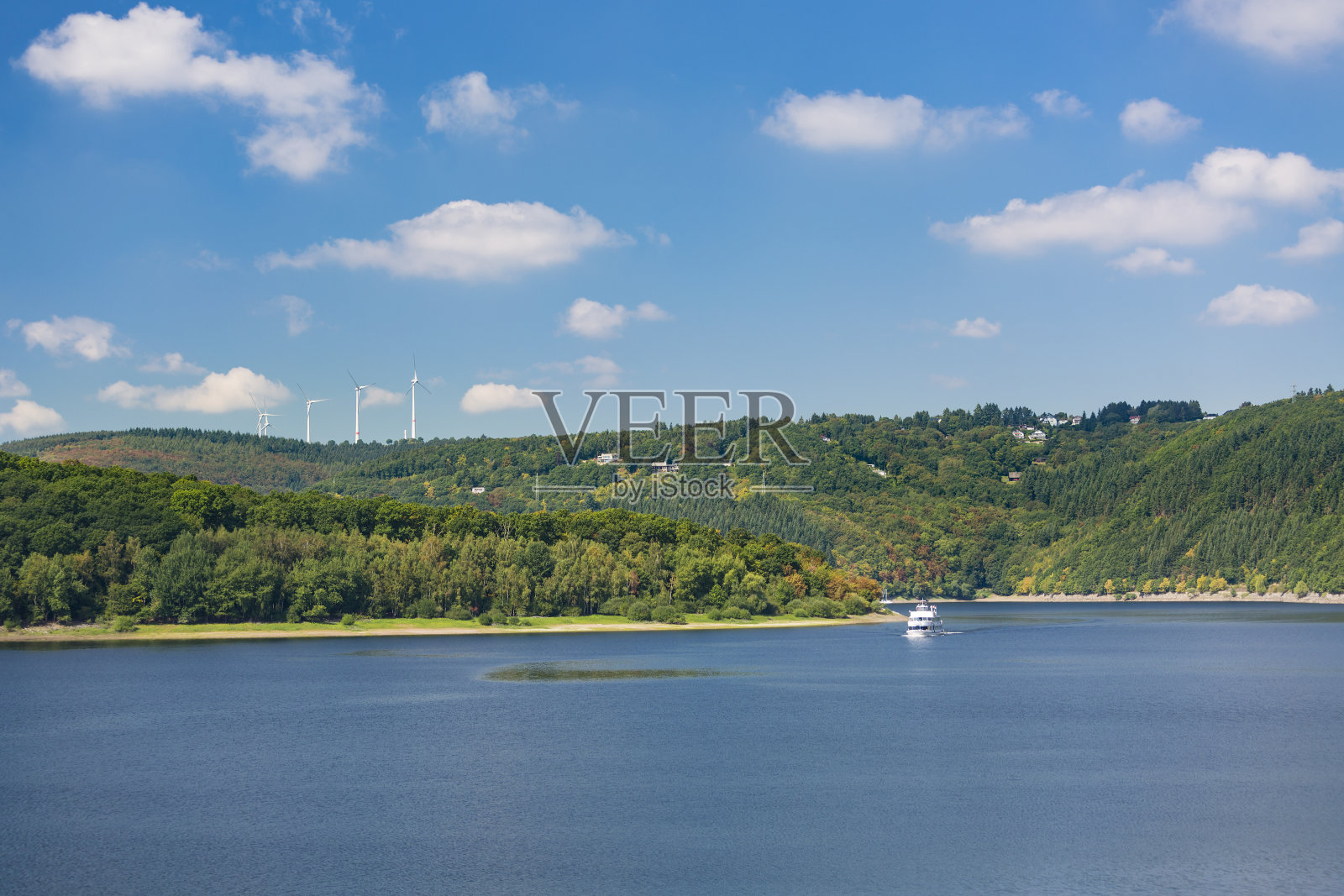 游客轮渡在鲁西，德国照片摄影图片