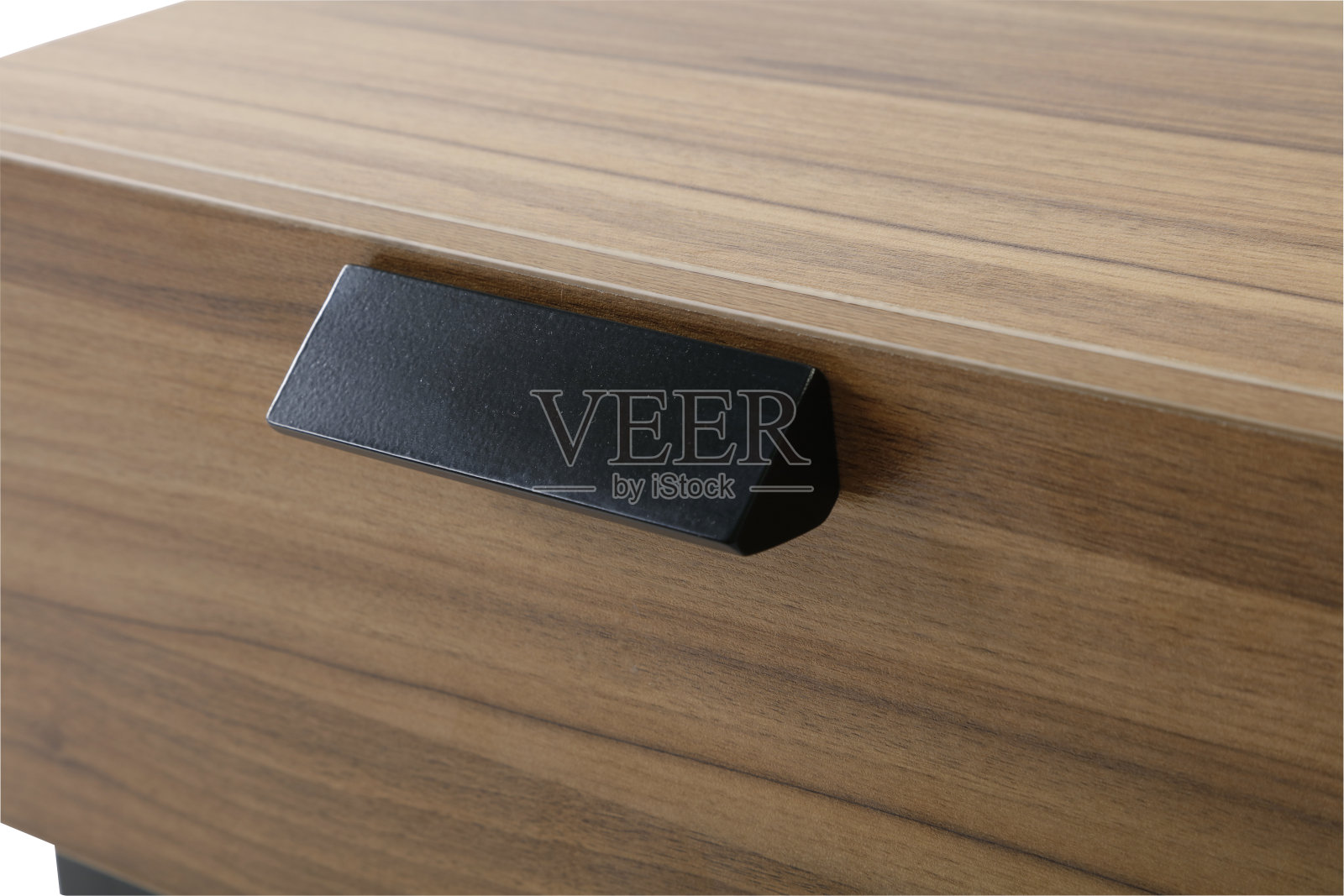 木质床头柜特写。照片摄影图片