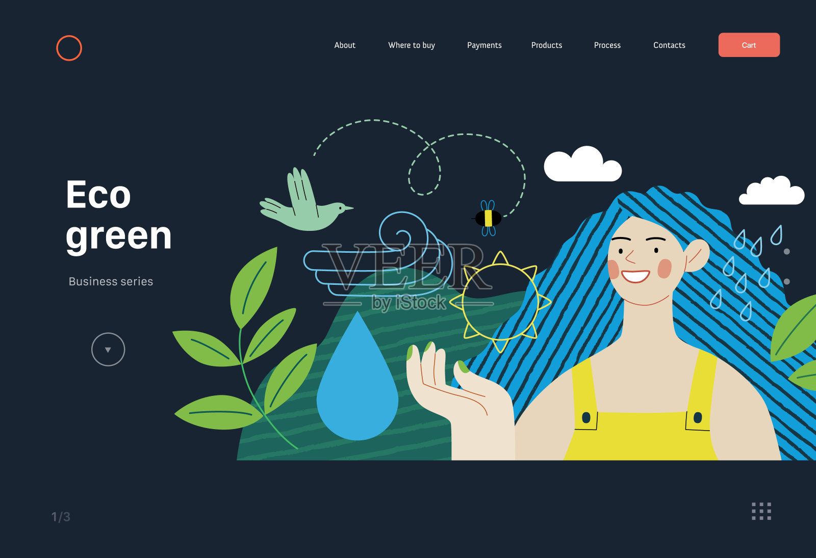 生态-生态绿色插画图片素材