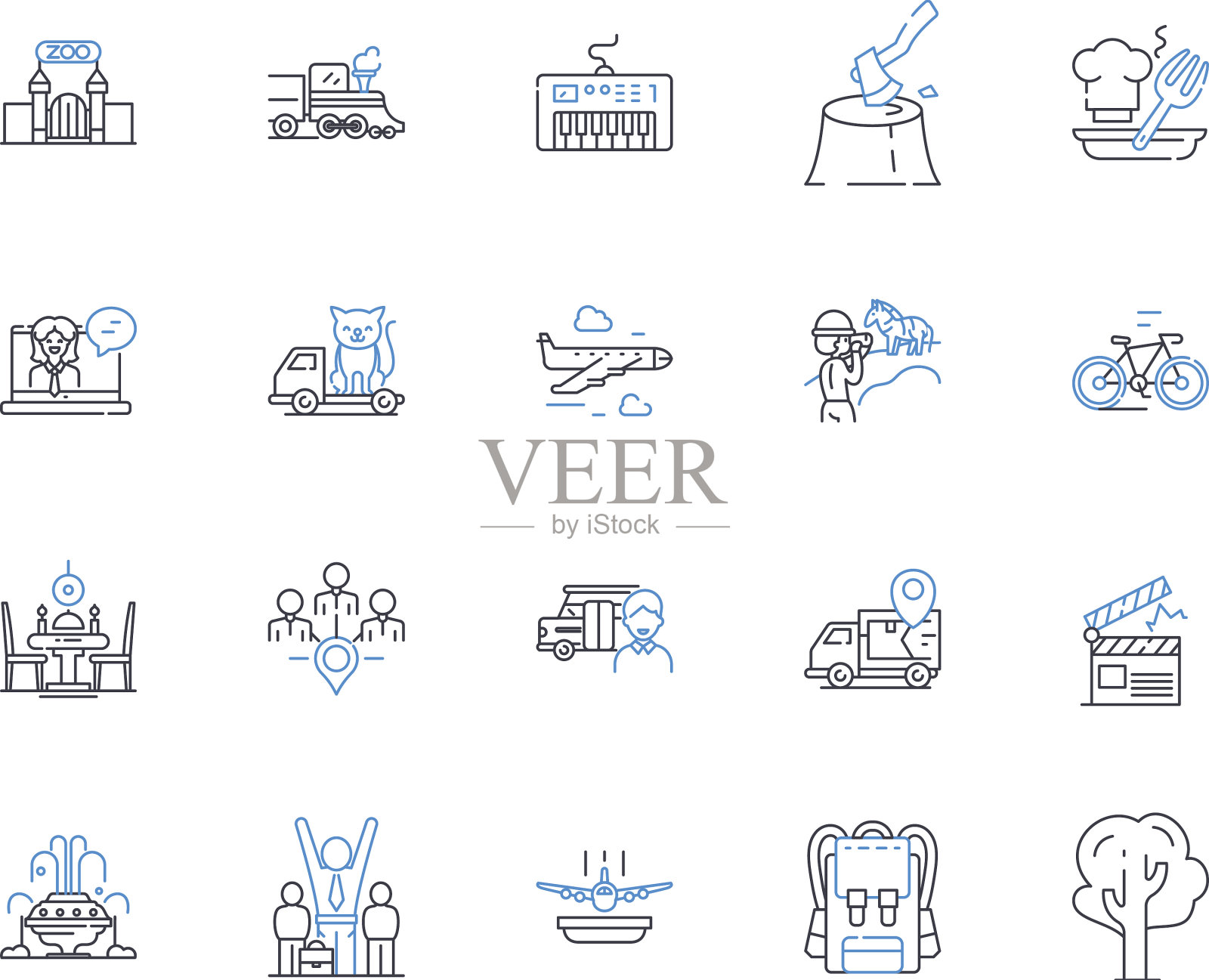 休息线图标收集游戏时间休息乐趣图标素材