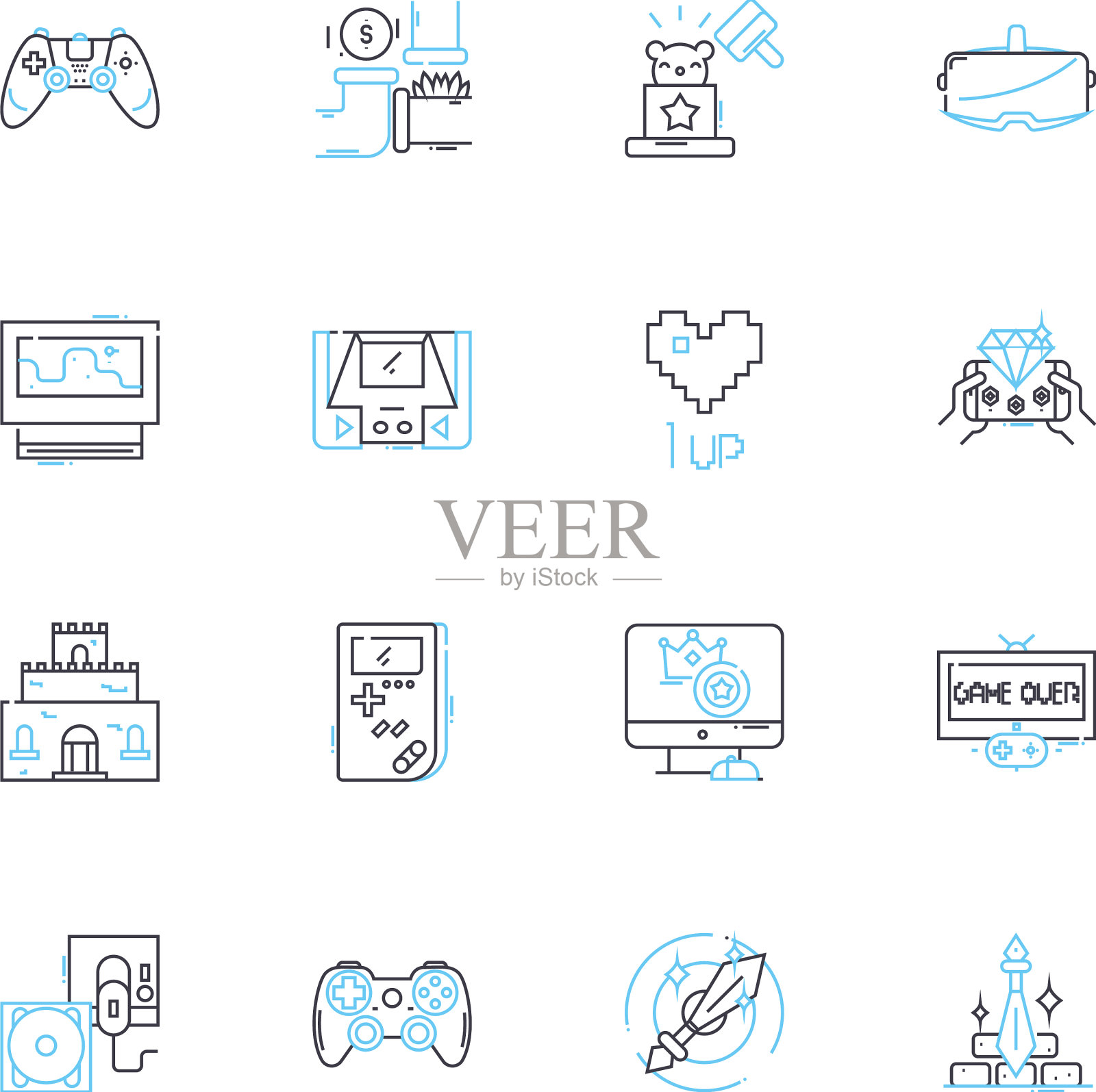 记分线性图标设置得分点图标素材