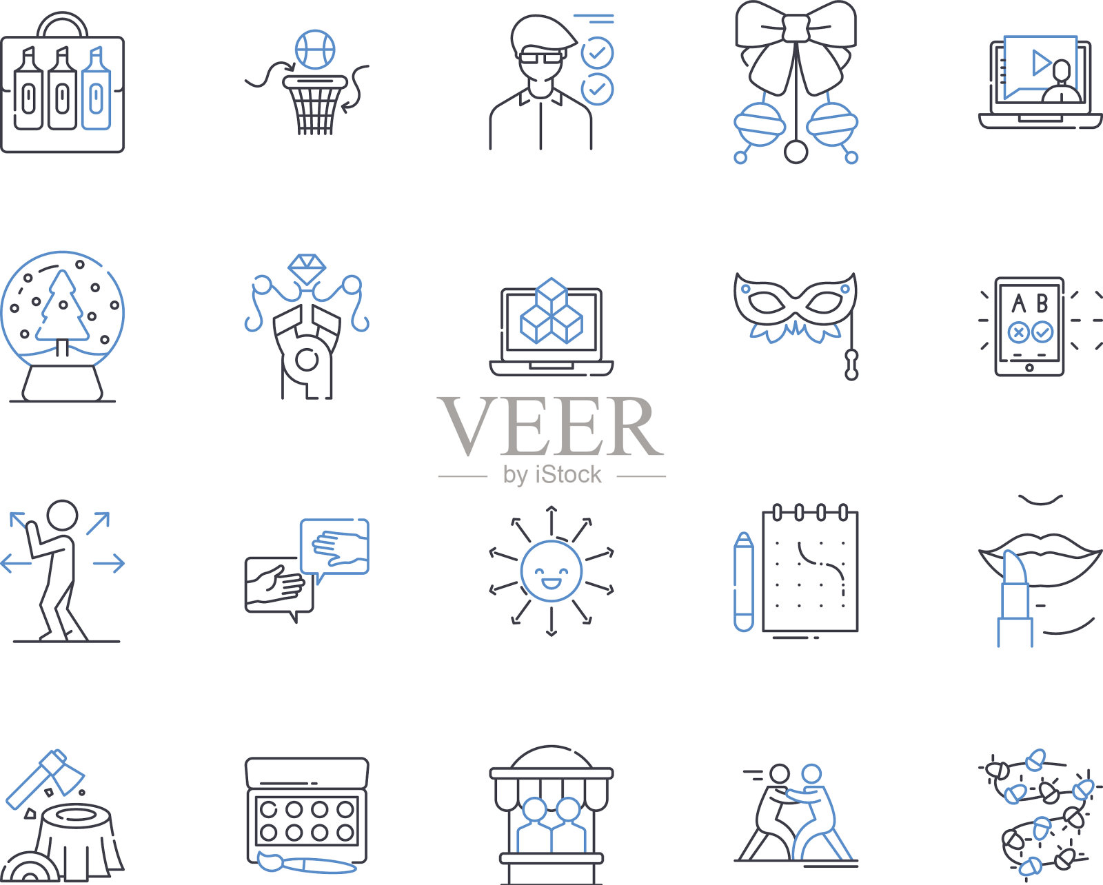 爱好线图标收藏爱好图标素材