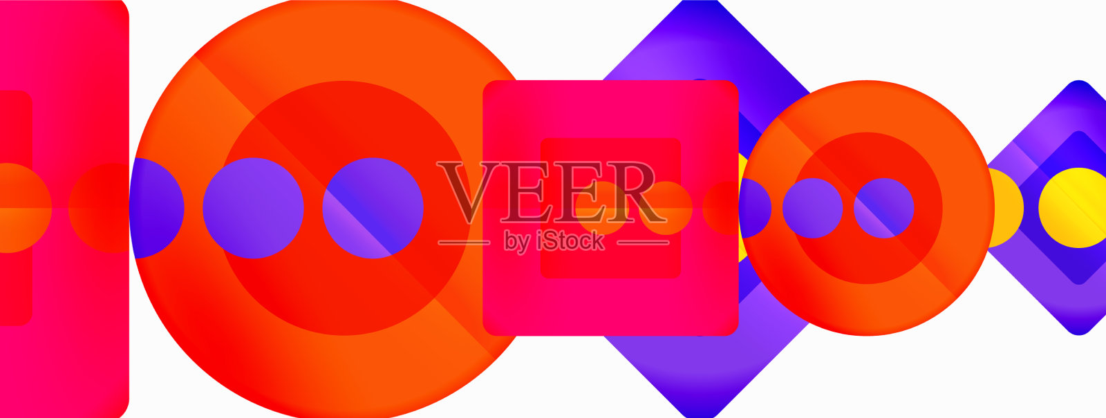 三角形和圆形的抽象背景插画图片素材