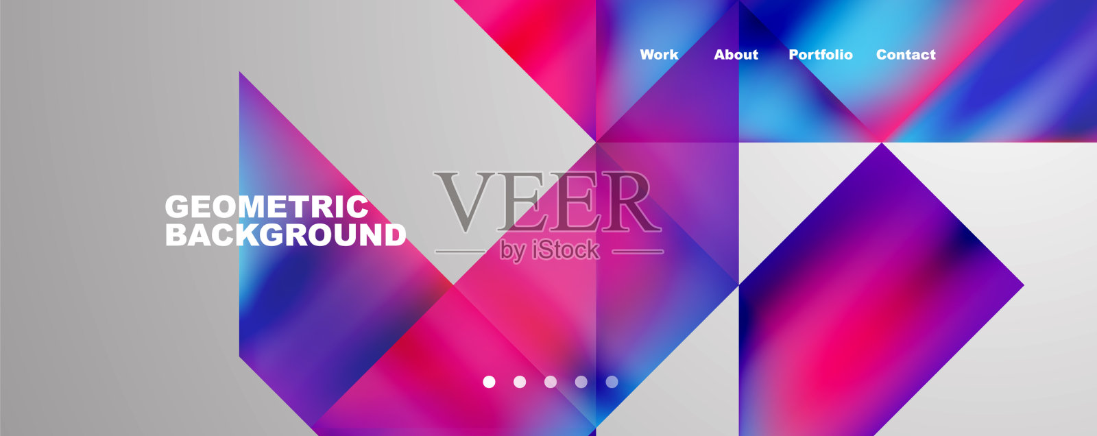 新潮的极简几何构图抽象插画图片素材