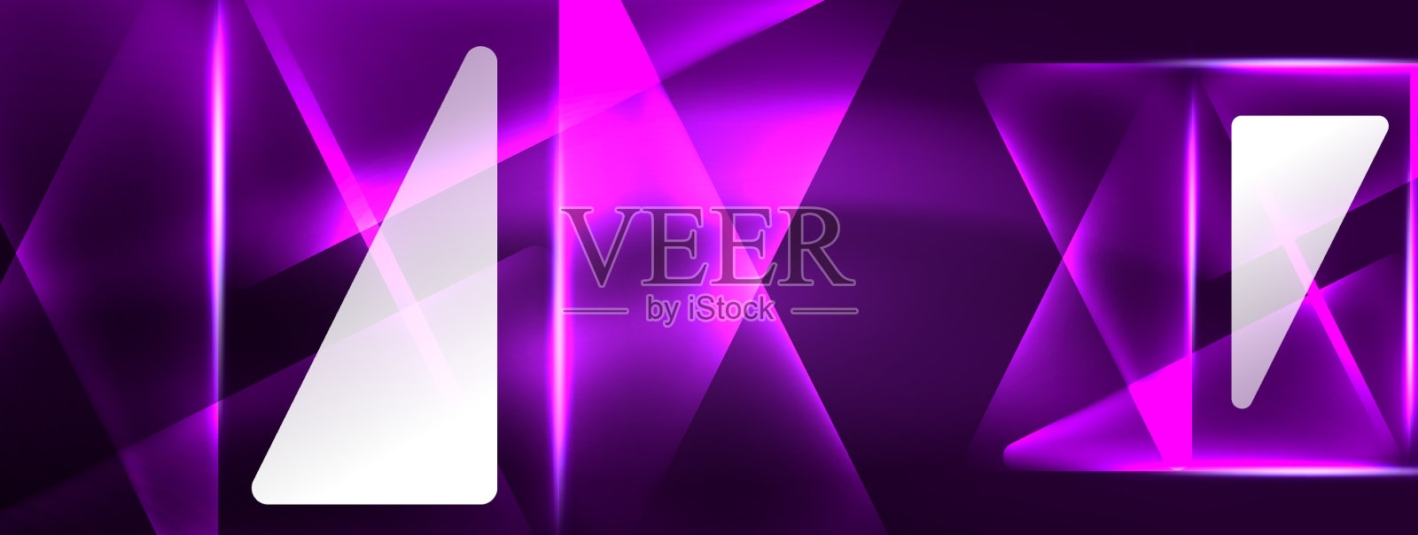 霓虹灯黑客几何背景虚拟插画图片素材