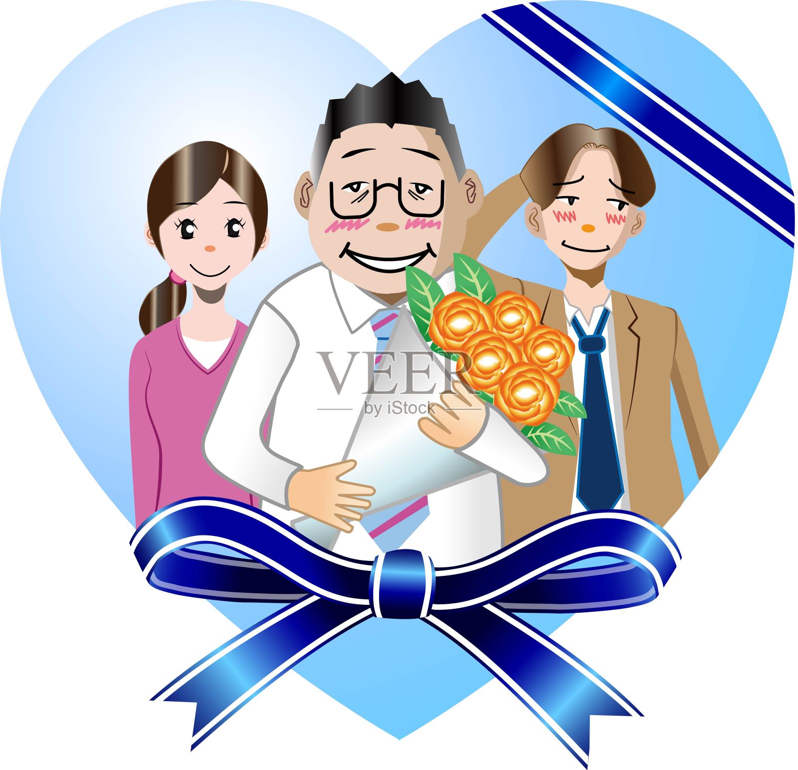 父亲的剪贴画在父亲的插画图片素材