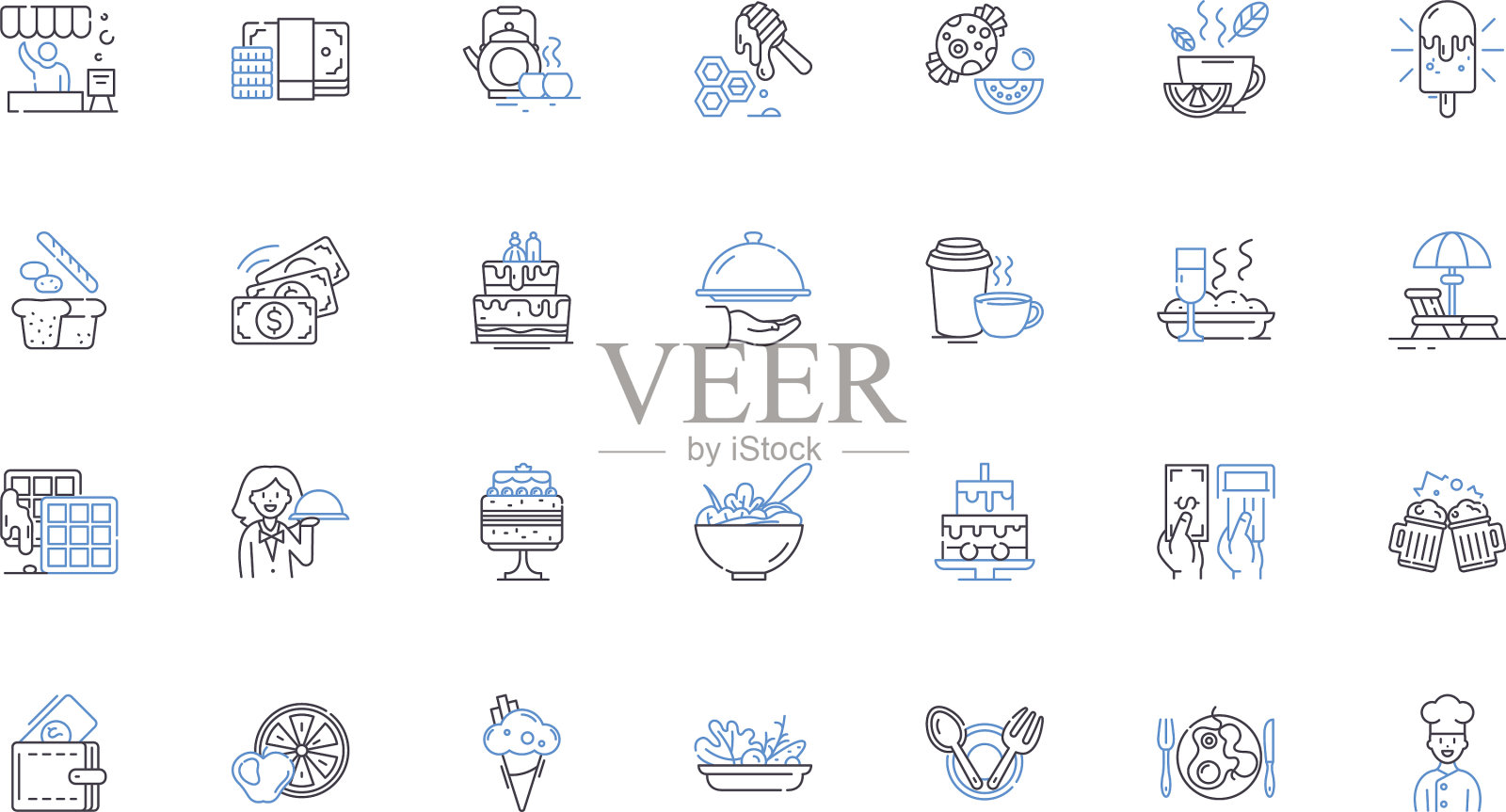 夜生活现场线图标收集派对图标素材