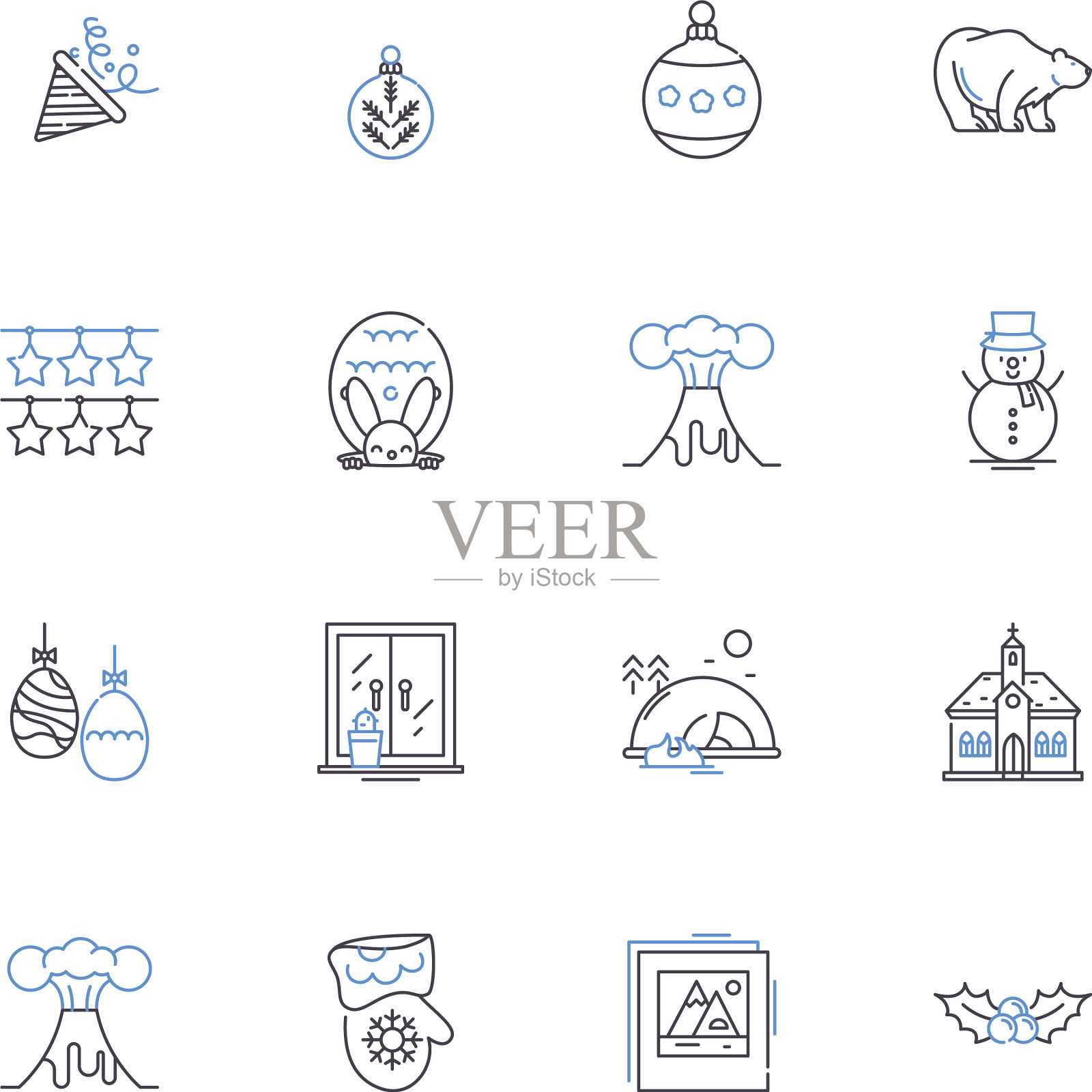 第十二夜线图标集喜剧图标素材