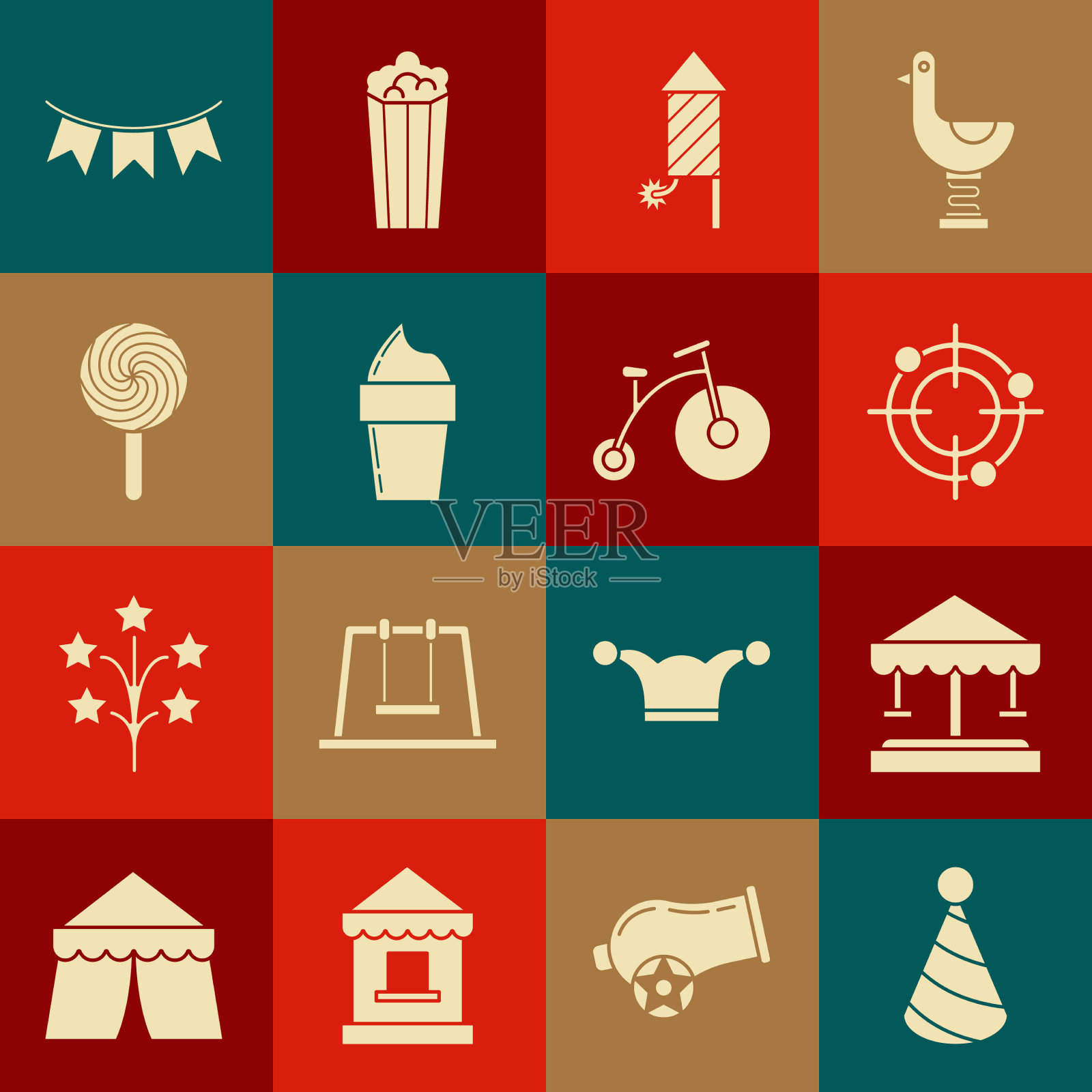 为射击设定派对目标运动图标素材