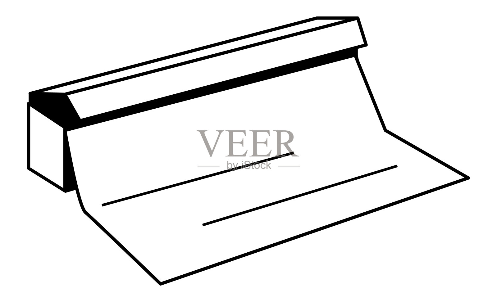 铝箔图标。一卷用于烹饪的铝箔。平的风格。插画图片素材