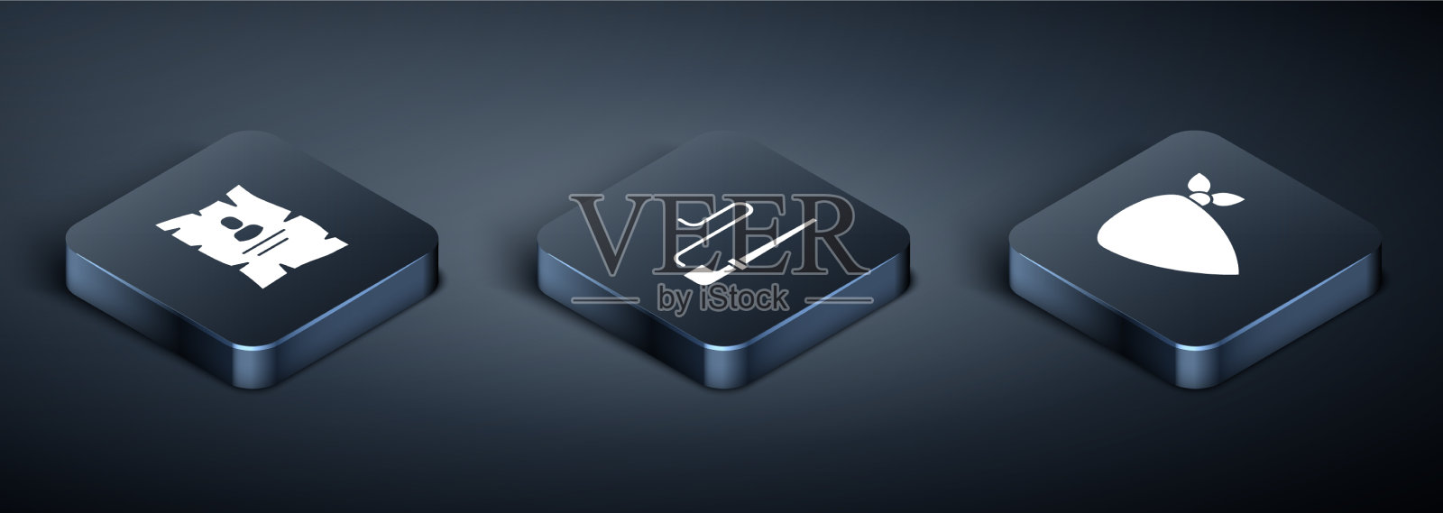 集等距通缉西部牛仔海报图标素材