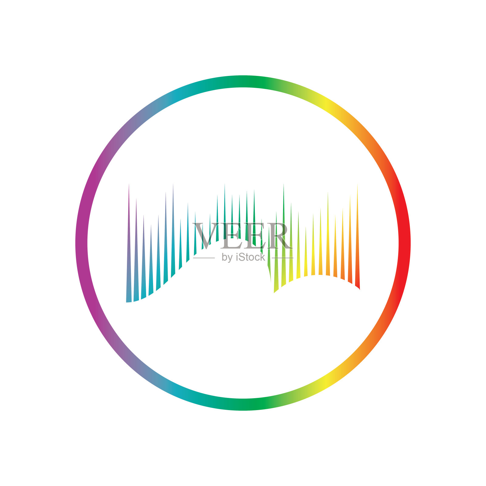 极光标志设计图标插图矢量模板插画图片素材