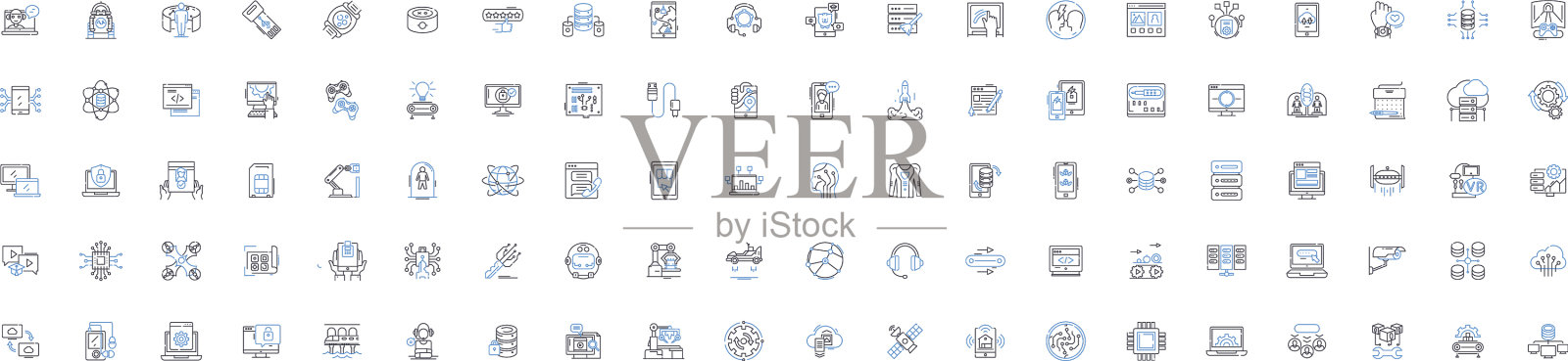 工具线图标收集锤扳手图标素材