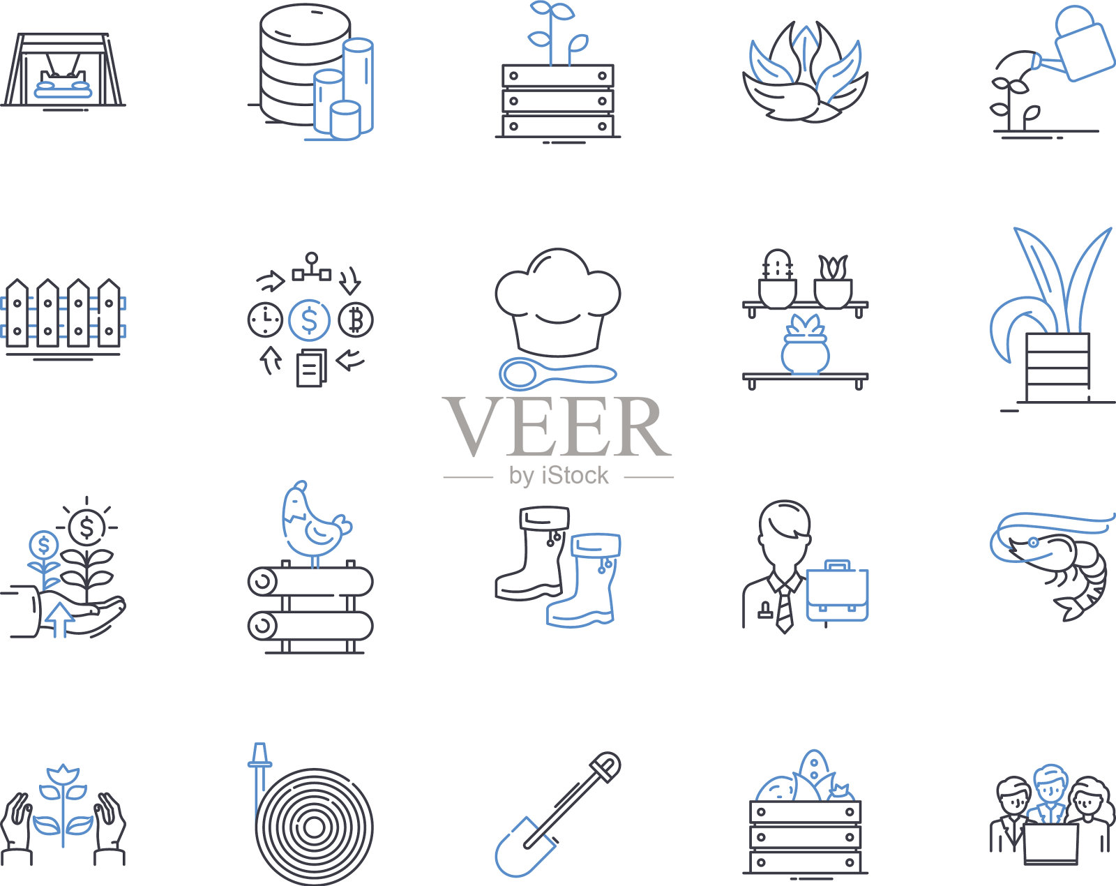 零售营销线图标集销售图标素材