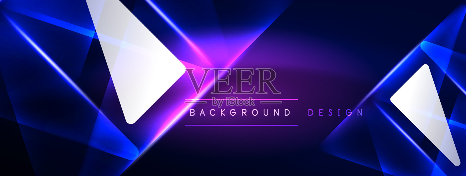 霓虹灯黑客几何背景虚拟插画图片素材