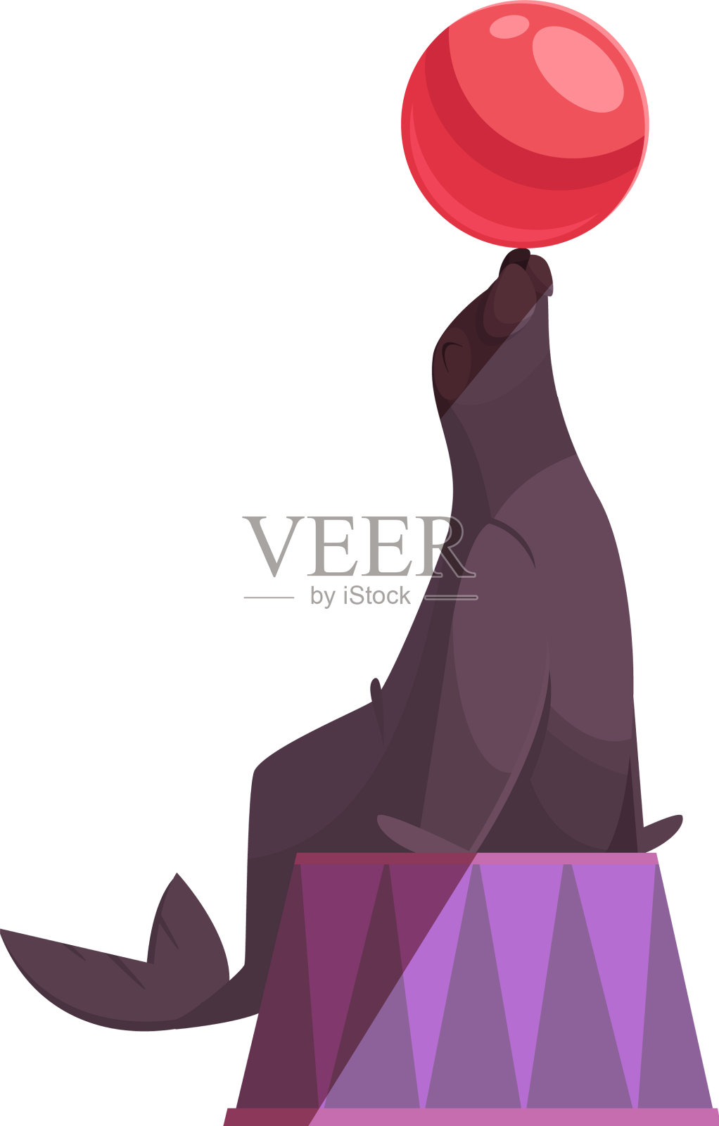 马戏团密封设计元素图片