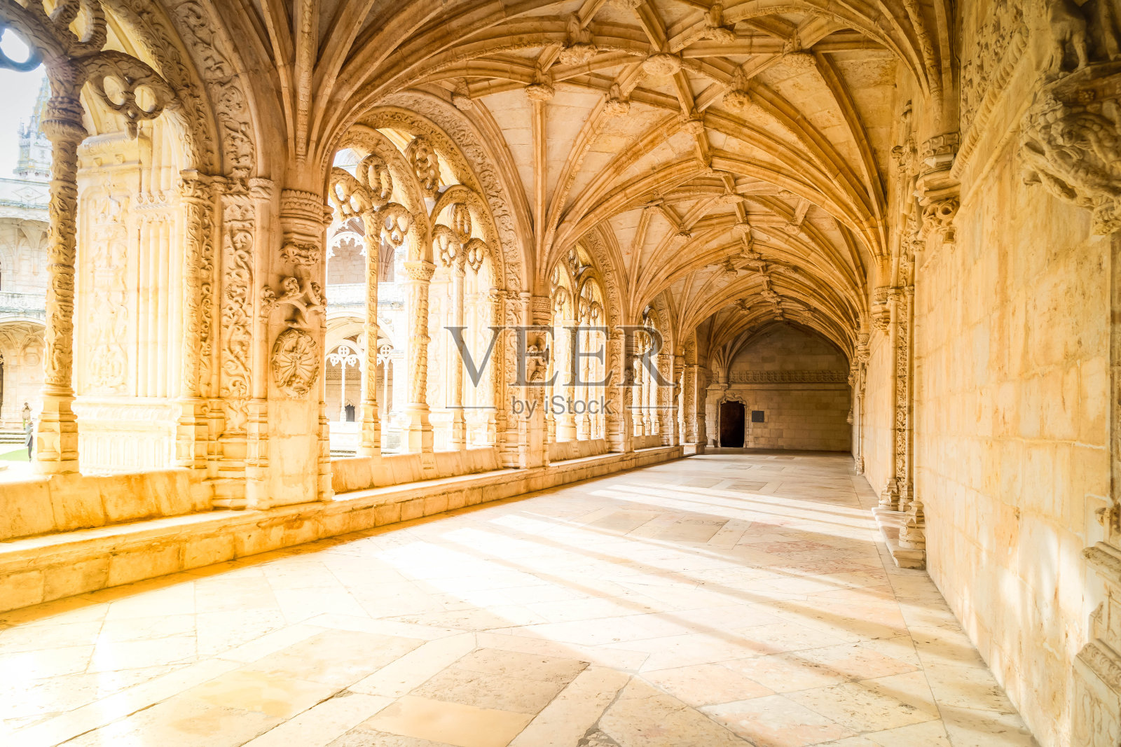 葡萄牙里斯本的Mosteiro dos Jeronimos照片摄影图片