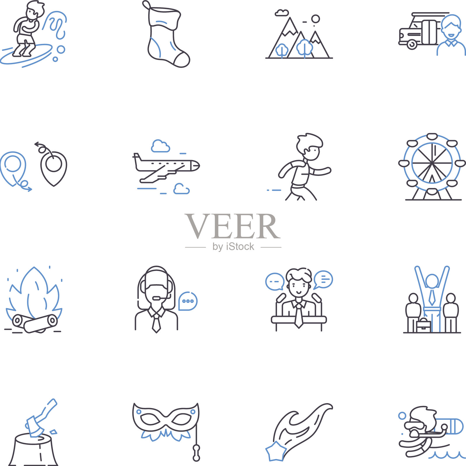 舒缓舒缓线图标系列宁静图标素材