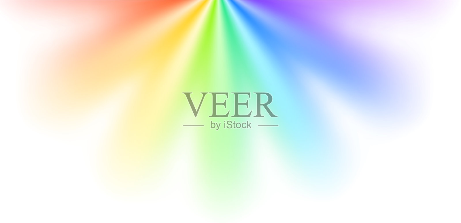 真实彩虹光谱设计元素图片