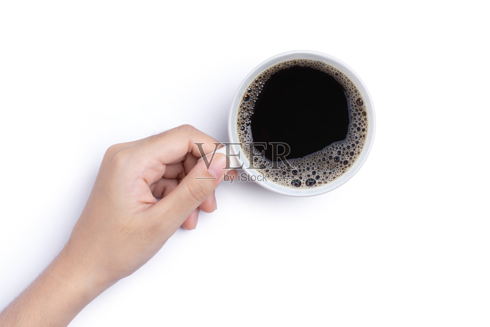 手捧一杯黑咖啡照片摄影图片