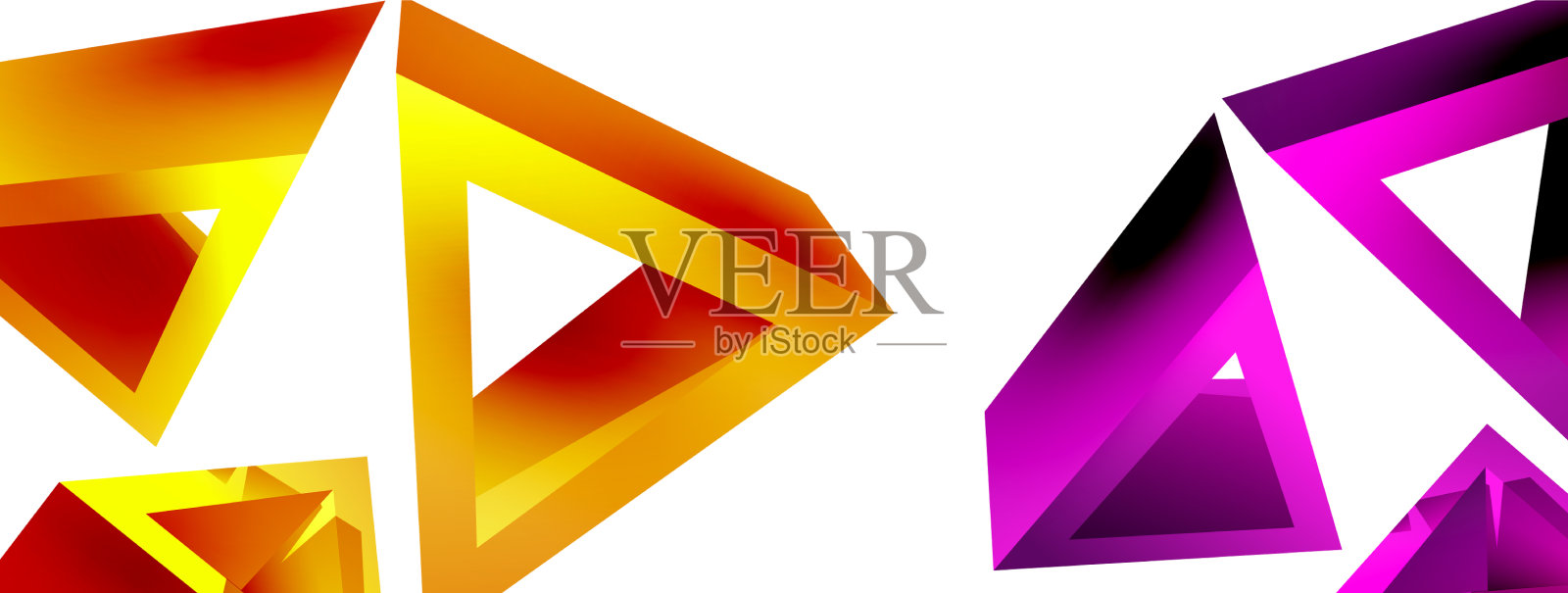 三角形抽象背景3d基本插画图片素材