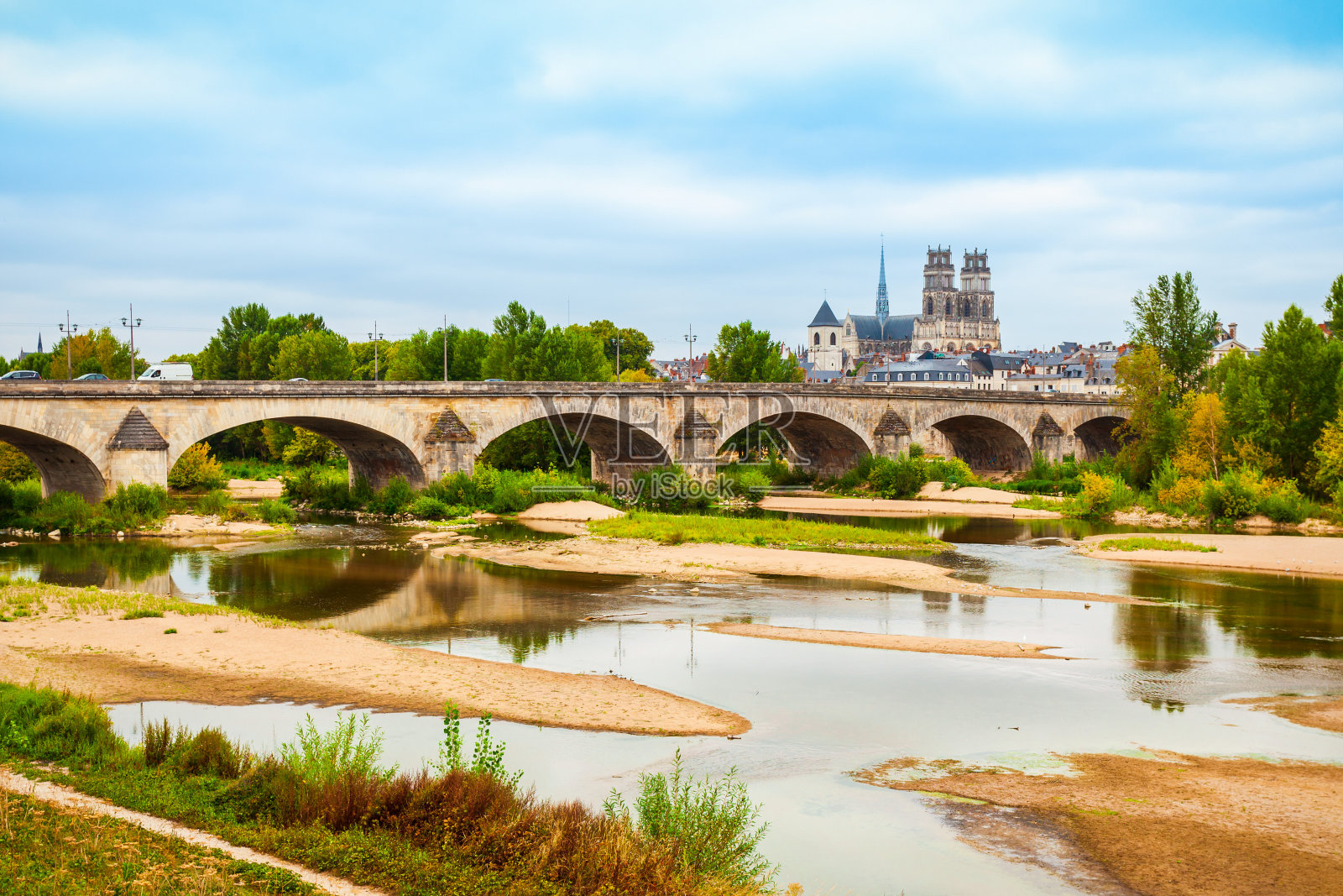 法国奥尔良鸟瞰图照片摄影图片