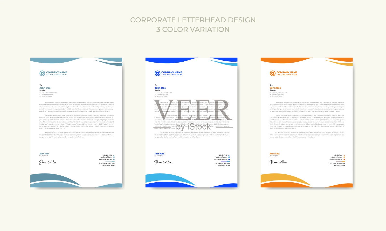 公司现代商业信笺在抽象设计溢价向量。插画图片素材