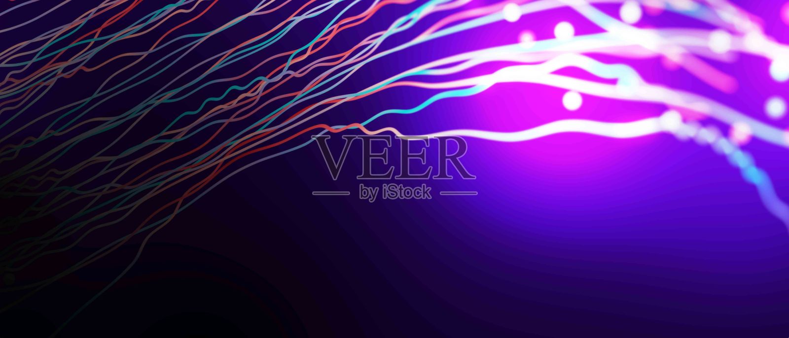 未来的数据流背景。数据传输技术插画图片素材