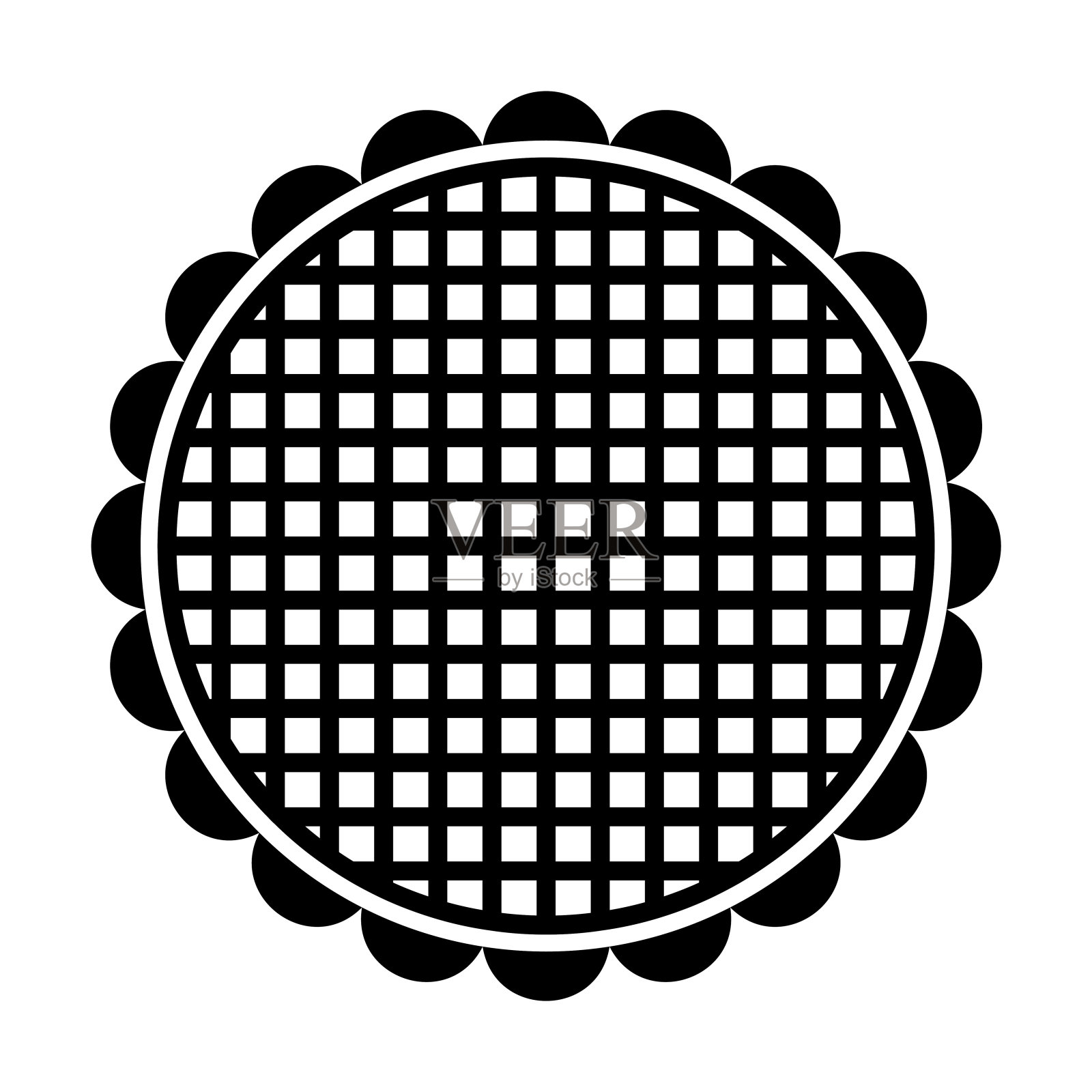 向日葵图标，花矢量，夏季插图图标素材