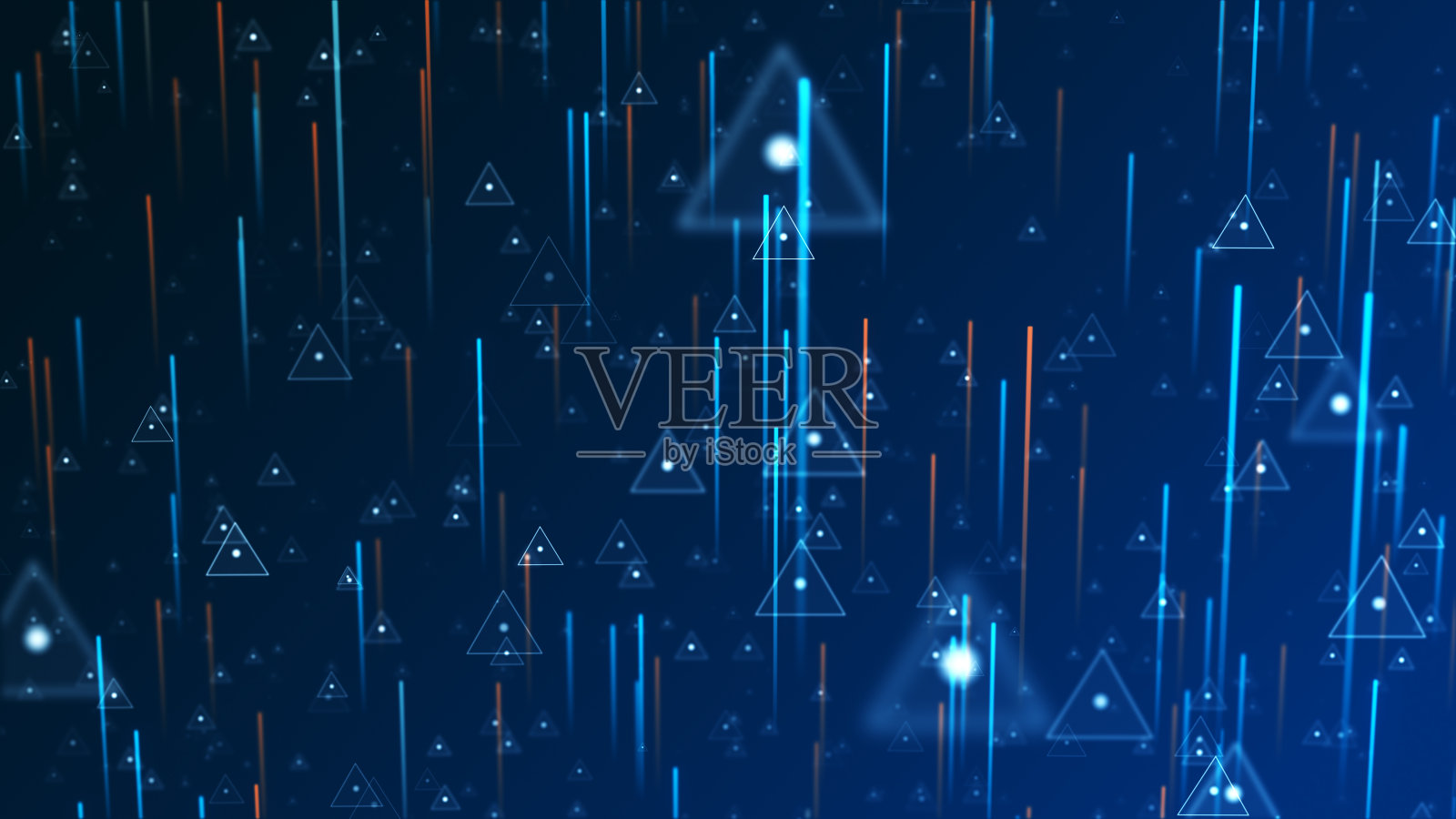 带有粒子的数字网络空间和数字数据网络连接。高速连接与数据分析技术数字抽象背景概念。照片摄影图片