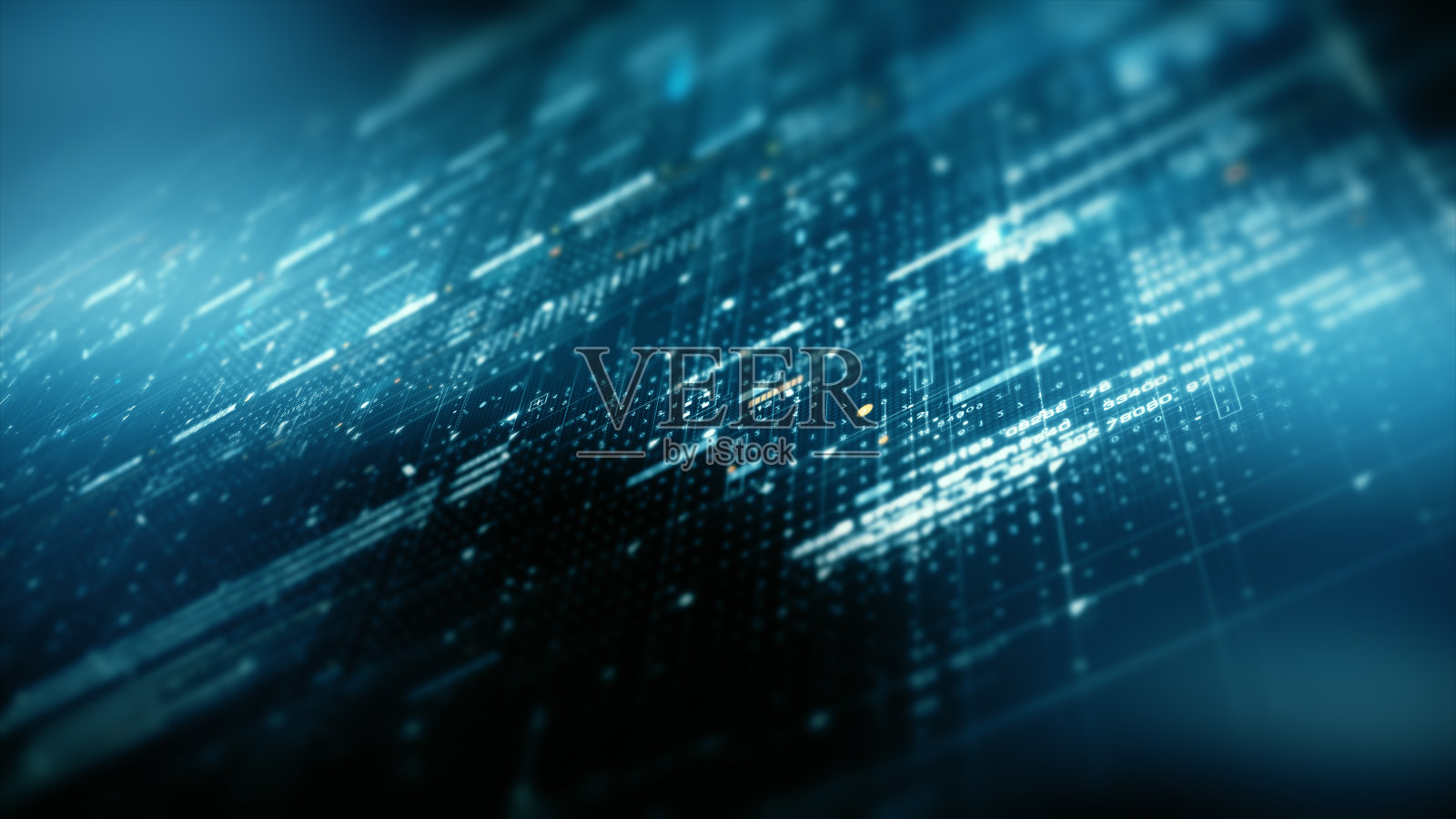 未来矩阵数据模拟HUD背景照片摄影图片