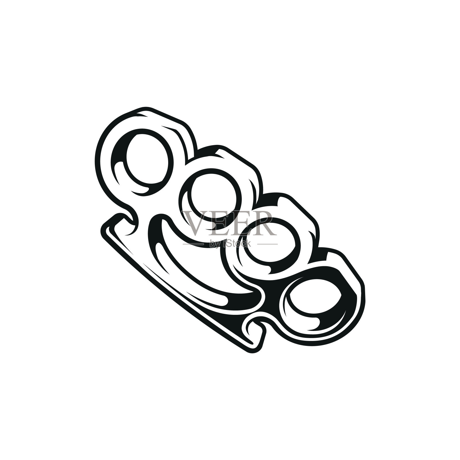 矢量铜指节设计元素插画图片素材