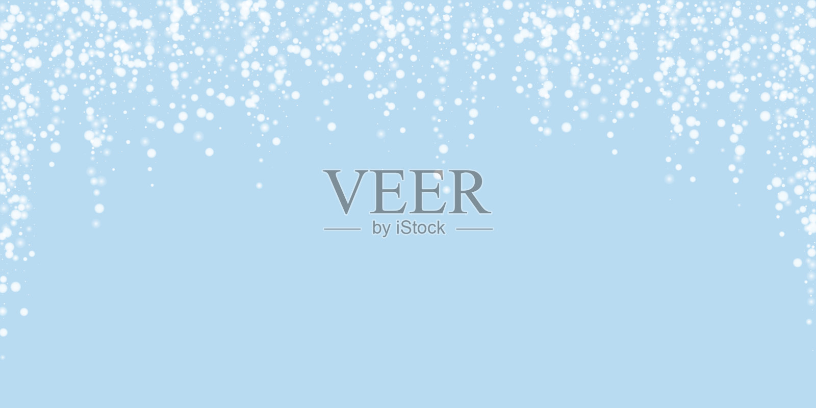 下雪的圣诞背景。微微的飞雪插画图片素材