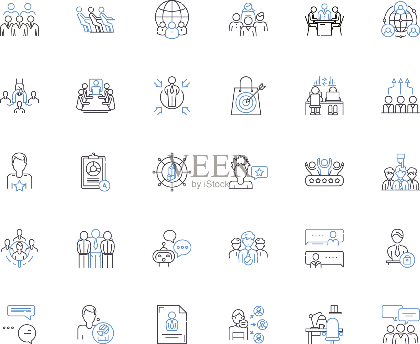 监管机构线路图标收集图标素材